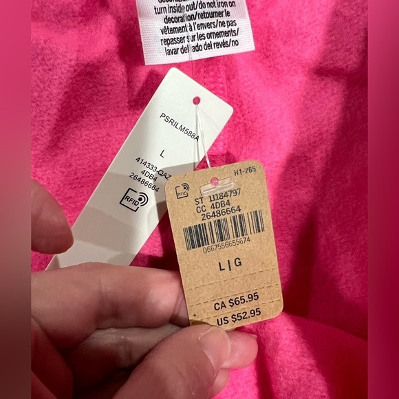 NEW‎ NWT VS Victoria secret sweats pink campus pants L large - Picture 9 of 11